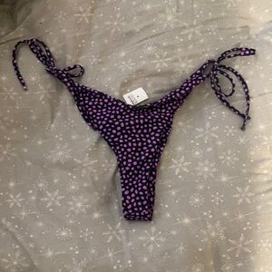 Moana Bikini Black and Purple Bottoms